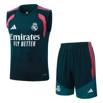 26/27 Real Madrid Training Kit Verde/Rosa